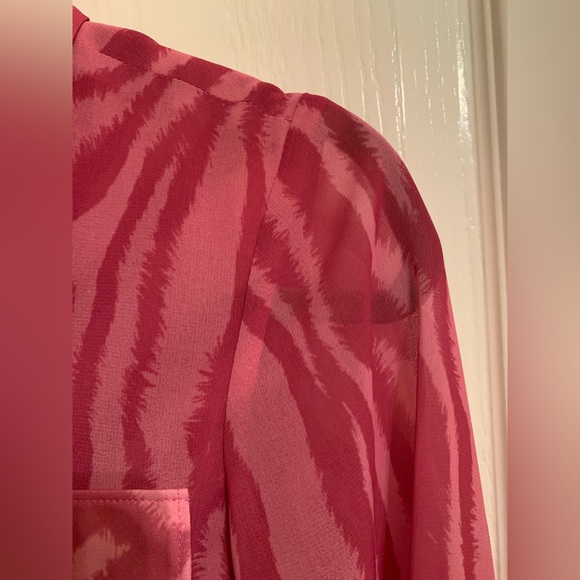 TOCCIN X RTR Pink Zebra Print Ruffle Valentine’s Dress - Picture 6 of 7